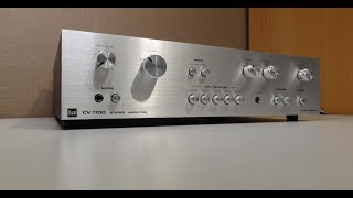 Dual CV 1100 Stereo Integrated Amplifier 197980  Demo Test after ReCap and maintenance [upl. by Aliuqat]