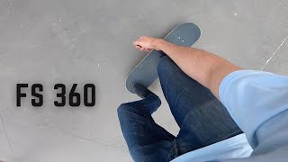 How To Frontside 360 FS 360 skateboarding [upl. by Atteyek]