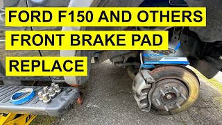 Front Brake Pad Replacement On Ford F150 F150 Expedition Lincoln Navigator 20102017 [upl. by Aivataj]