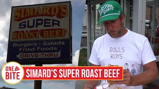 Barstool Beef Review  Simards Super Roast Beef Wilmington MA [upl. by Yecrad644]