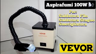 Aspiratore fumi portatile da 100W per saldaturaincisore laser ecc  Vevor XF 180  Smoke Extractors [upl. by Neraj]