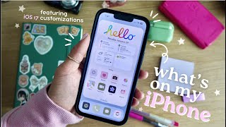 My AESTHETIC and FUNCTIONAL iPhone setup 🌷📱  the best iOS 17 widgets and customizations [upl. by Shatzer]