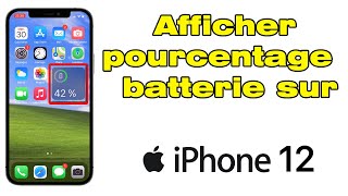 Comment afficher le pourcentage de batterie sur iPhone 12 en permanence [upl. by Eloci]