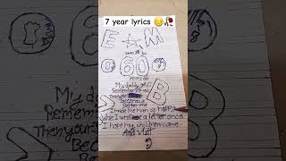 7 years lyrics Lukas Graham 😔🍁 song music lyrics 7yearold [upl. by Menell808]