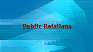 Public Relations [upl. by Eneli]