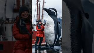 Massive Monster Penguin Caught By Women fishingdiscoveries oceanmysteries seacreatures [upl. by Richma]