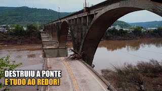 PONTE QUE LIGAVA MUÇUM E ROCA SALES FOI DESTRUÍDA PELA GRANDE ENCHENTE [upl. by Wina]