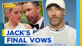 MAFS groom Jack gives his final vows a second go  Today Show Australia [upl. by Eioj]