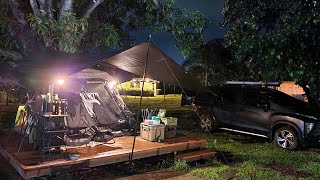 Rainy Camping in Santillana Hillside Farms Part 2  DogCampersPh [upl. by Gustaf]