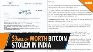 India’s Coinsecure exchange says 3 million worth of bitcoins stolen [upl. by Susie]