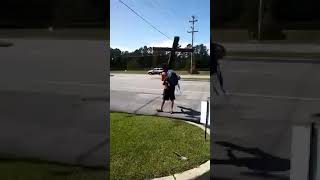 A man carrying a cross in Myrtle Beach SC [upl. by Noam]