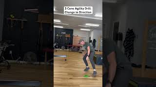 3 Cone Agility Drill Change in Direction proagility 5105 [upl. by Aehtorod]