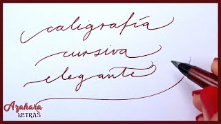 ✍️ Caligrafía Cursiva Elegante Alfabeto en Minúsculas y Mayúsculas [upl. by Nywra]