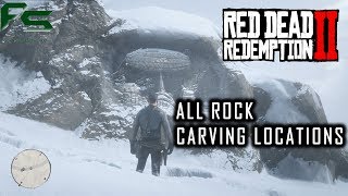 Red Dead Redemption 2  All Rock Carvings Locations Geology For Beginners [upl. by Aundrea656]