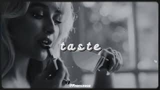 Taste  Instrumental  Sped Up  Sabrina Carpenter [upl. by Sirrap713]