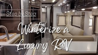 Winterize RV  2021 Jayco Seneca Prestige  Tips on Washers and DishwashersClass A Super C [upl. by Akcimahs635]