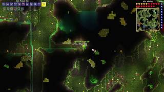 How to mine Chlorophyte Ore  Terraria 14 [upl. by Treblah]