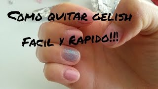 Como quitar gelish fácil y rápido [upl. by Nereen257]