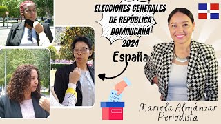 Los dominicanos en España ejercen su derecho al voto🇩🇴🇪🇦MarielaAlmánzar eleccionesrd2024 [upl. by Keegan]