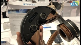 CES 2018 Royole Moon  3D Virtual Mobile Theater  Entertainment Headset  Digitin [upl. by Wiles]