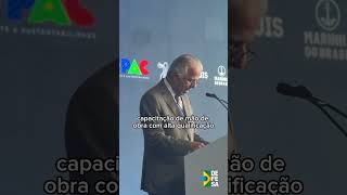 O Ministro da Defesa participou da cerimônia de lançamento da Fragata Tamandaré em Itajaí SC [upl. by Anegroeg]