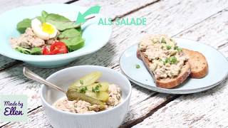 Tonijnsalade  2x recepten voor op salade en brood [upl. by Kiah764]