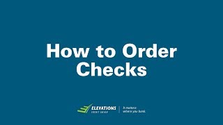 How to Order Checks [upl. by Leandre]