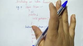 inline function in c in hindi  outside the class Object oriented C  Lec59  Niharika panda [upl. by Worrad]