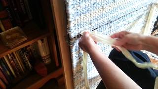 Twining a rag rug video 3 [upl. by Vincenz]