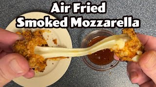 Air Fried Smoked Mozzarella Sticks with Honey Chipotle Breading  DELICIOUS [upl. by Tohcnarf]