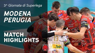 Valsa Group Modena vs Sir Susa Vim Perugia  VBW  SuperLega  Match Highlights [upl. by Ellison]