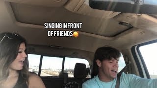 Singing infront of friends for first time [upl. by Nalo]