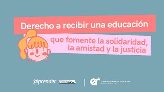 Derecho a recibir una educación que fomente la solidaridad la amistad y la justicia  UNICEF [upl. by Doxia691]