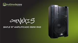 GENEXIS  Bafle Bocina 15quot Amplificado 350W RMS SCHALTER [upl. by Ensoll]