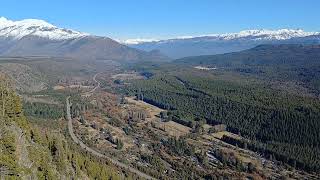 Una vista panoramica de la ruta40 y la cordillera invierno 2024 patagonia argentina La VIRGEN [upl. by Minier]