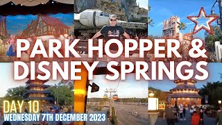 PARK HOPPER  DAY 10  DISNEY HOLLYWOOD STUDIOS amp EPCOT PLUS DISNEY SPRINGS [upl. by Ardnot]