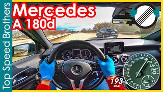 Mercedes Benz A180d W176 2015 AUTOBAHN POV TOP SPEED 🚀 TopSpeedBrothers [upl. by Dugas]