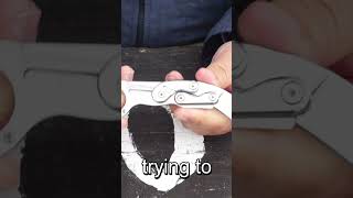 People cant figure out how to open this knife  Folding Karambit [upl. by Marteena]