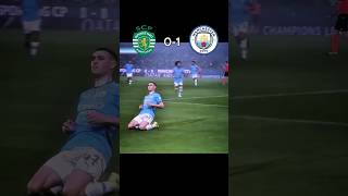 Sporting Lisbon vs Man City 2425 UCL shortsfeed [upl. by Enyleve]