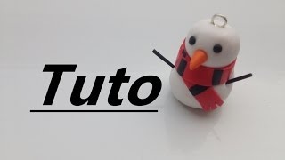 Tuto Fimo  Bonhomme de neige [upl. by Nuahsyar]