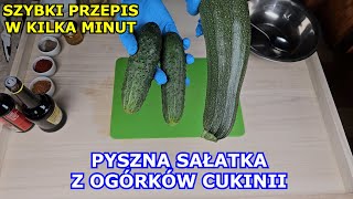 Pyszna Sałatka z Ogórków i Cukinii do Obiadu Jak zrobić Sałatkę z Ogórków Kuchnia Ogrodnika [upl. by December933]