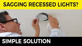 Fix a Sagging Recessed Light  Downlights  Pot lights 💡 [upl. by Akirehs706]