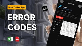 AC Error Codes App  How To Use  Repair Code  All Brands [upl. by Orlando]