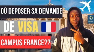 Présentation du site France visa pour la demande de visa campus France [upl. by Croix]