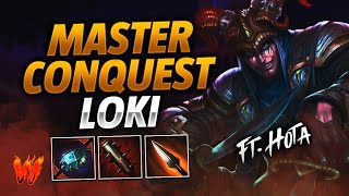 LOKI ESTE POKE DESTRUYE ft Hota  Warchi  Smite Master Conquest [upl. by Nacul]