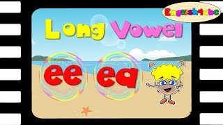 Long Vowel Letter e  eeea  English4abc  Phonics song [upl. by Haym]