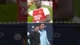 Mikhail arteta reaction bukayo saka goel arsenal shorts football viralshorts foryou fyp sport [upl. by Penland]