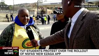 TUT students say the outsourcing of NSFAS meal allowance payments is money laundering [upl. by Erine982]