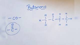 Draw the structure for Butanone [upl. by Llekram]