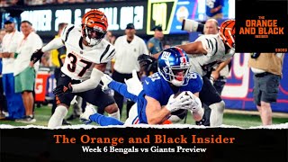 Bengals vs Giants Week 6 Preview The Orange and Black Insider [upl. by Refiffej]